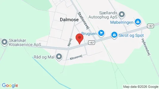 Commercial properties for rent i Dalmose - kort over placeringen
