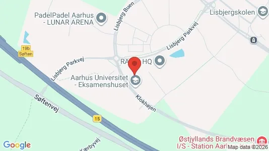 Commercial properties for rent i Aarhus N - kort over placeringen