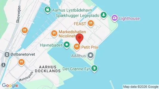 Liikekiinteistöt Vuokrattavana i Aarhus C - kort over placeringen