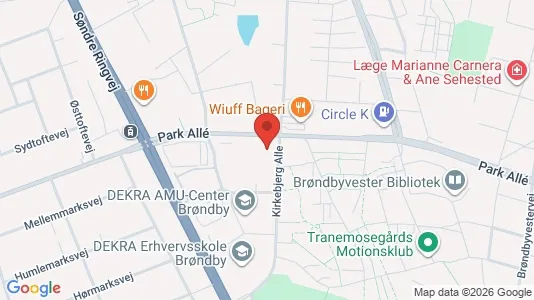 Commercial properties for rent i Brøndby - kort over placeringen