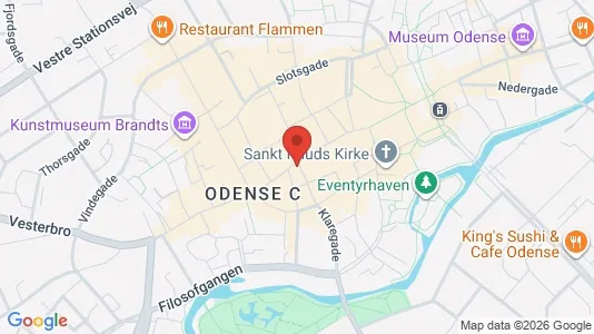 Commercial properties for rent i Odense C - Photo from Google Street View