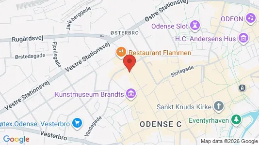 Gewerbeflächen zur Miete i Odense C – Foto von Google Street View