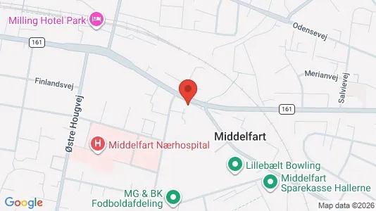 Lokaler til leje i Middelfart - Foto fra Google Street View