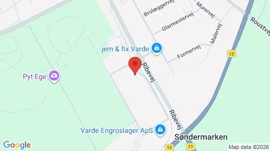Gewerbeflächen zur Miete i Varde – Foto von Google Street View