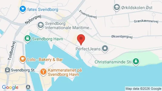Gewerbeflächen zur Miete i Svendborg - kort over placeringen