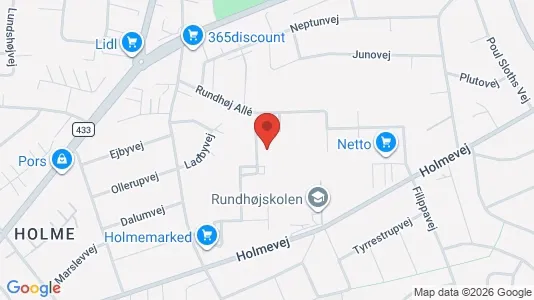 Commercial properties for rent i Højbjerg - kort over placeringen