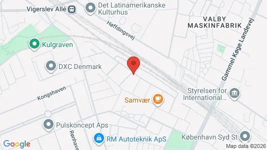 Commercial properties for rent i Valby - kort over placeringen