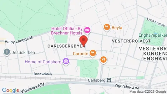 Gewerbeflächen zur Miete i Vesterbro – Foto von Google Street View