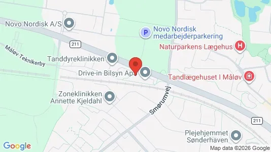 Commercial properties for rent i Måløv - kort over placeringen