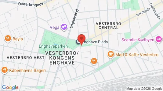 Commercial properties for rent i Vesterbro - kort over placeringen