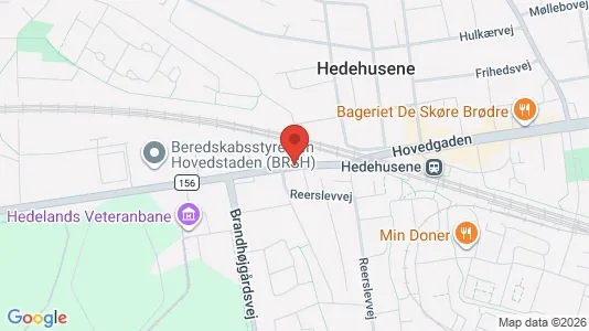 Gewerbeflächen zur Miete i Hedehusene - kort over placeringen