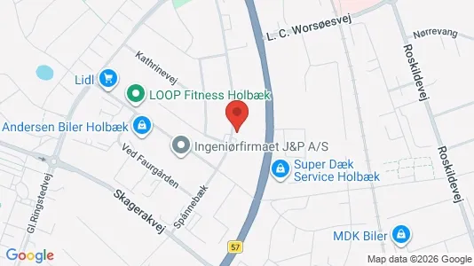 Nieruchomości komercyjne Do wynajęcia i Holbæk - kort over placeringen