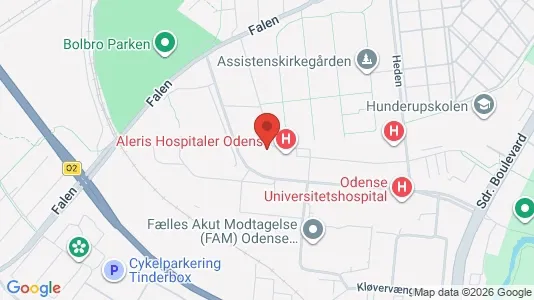 Lokaler til leie i Odense C - kort over placeringen
