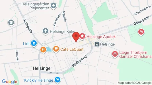Gewerbeflächen zur Miete i Helsinge - kort over placeringen