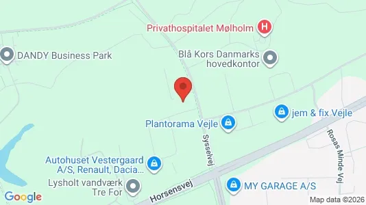 Lokaler til leje i Vejle Centrum - kort over placeringen