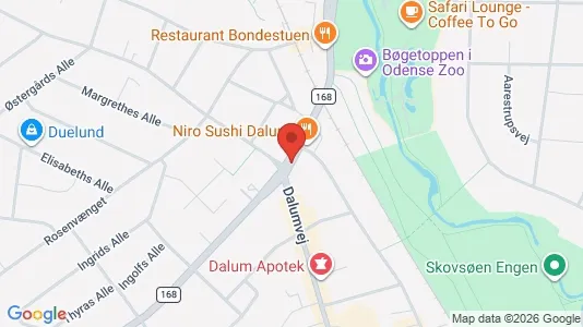 Propiedades comerciales En alquiler i Odense SV - kort over placeringen