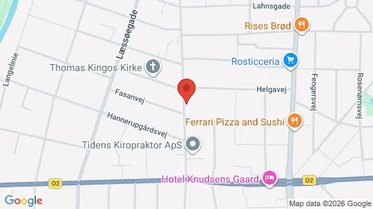 Commercial properties for rent i Odense M - kort over placeringen