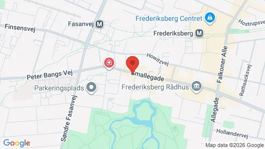 Commercial properties for rent i Frederiksberg - kort over placeringen