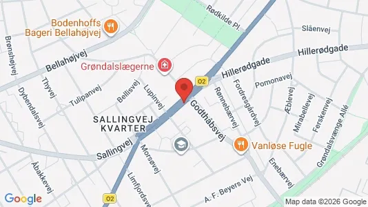 Gewerbeflächen zur Miete i Vanløse – Foto von Google Street View