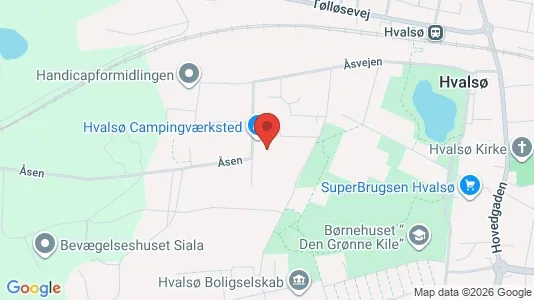 Commercial properties for rent i Hvalsø - kort over placeringen