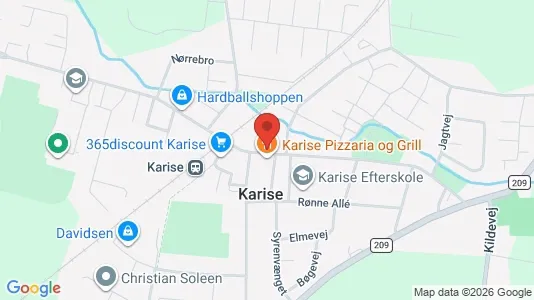 Lokaler til leje i Karise - kort over placeringen