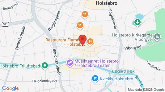 Commercial properties for rent i Holstebro - kort over placeringen