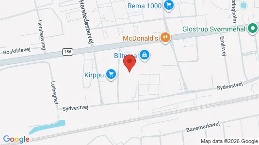 Lokaler til leie i Glostrup - kort over placeringen