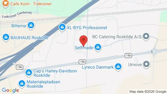 Commercial properties for rent i Roskilde - kort over placeringen