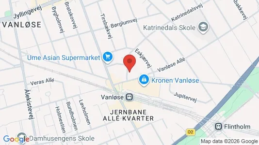 Propiedades comerciales En alquiler i Vanløse - kort over placeringen