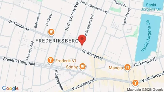 Commercial properties for rent i Frederiksberg C - kort over placeringen