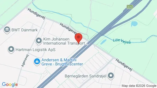 Commercial properties for rent i Greve - kort over placeringen