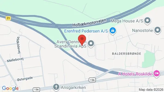 Commercial properties for rent i Hedehusene - kort over placeringen