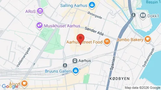 Commercial properties for rent i Aarhus C - kort over placeringen