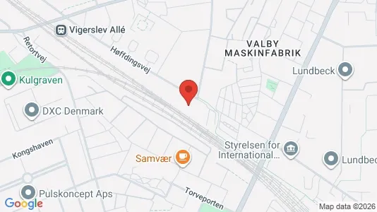 Commercial properties for rent i Valby - kort over placeringen