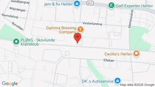 Commercial properties for rent i Herlev - kort over placeringen