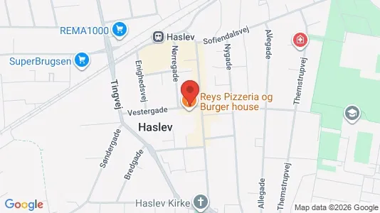 Gewerbeflächen zur Miete i Haslev - kort over placeringen