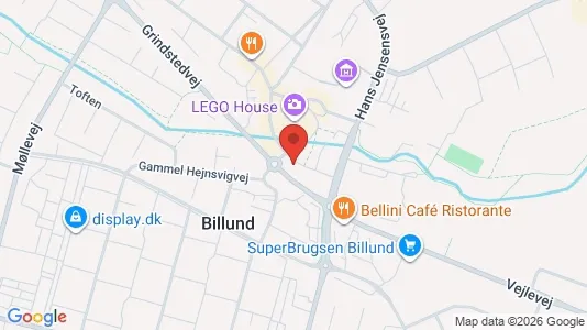 Bedrijfsruimtes te huur i Billund - kort over placeringen
