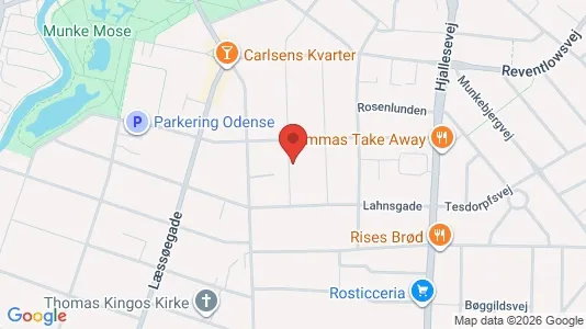 Nieruchomości komercyjne Do wynajęcia i Odense C - kort over placeringen