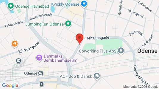 Commercial properties for rent i Odense C - Photo from Google Street View