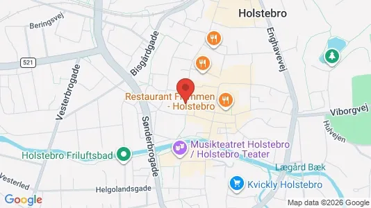 Lokaler til leie i Holstebro - kort over placeringen