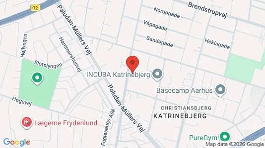 Commercial properties for rent i Aarhus N - kort over placeringen