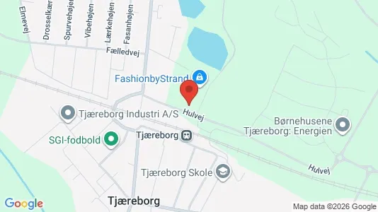 Gewerbeflächen zur Miete i Tjæreborg - kort over placeringen