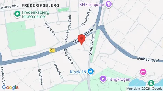Företagslokaler för uthyrning i Århus C - kort over placeringen