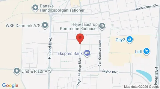 Gewerbeflächen zur Miete i Taastrup - kort over placeringen