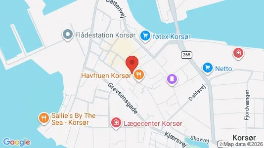 Lokaler til leje i Korsør - kort over placeringen