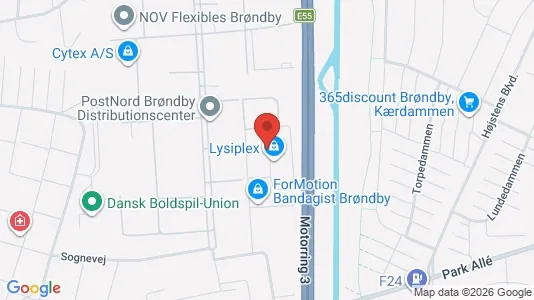 Commercial properties for rent i Brøndby - kort over placeringen