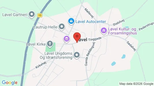 Commercial properties for rent i Tjele - kort over placeringen