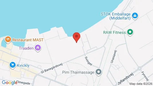 Gewerbeflächen zur Miete i Middelfart - kort over placeringen