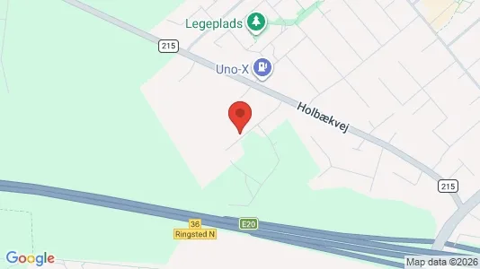 Commercial properties for rent i Ringsted - kort over placeringen