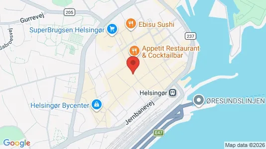 Företagslokaler för uthyrning i Helsingør - kort over placeringen